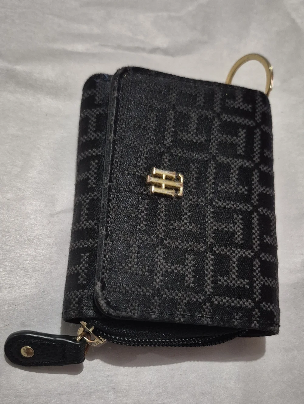Tommy Hilfiger Black Wallet Keychain